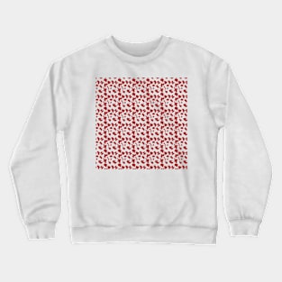 Red Vanda Orchid Pattern Crewneck Sweatshirt